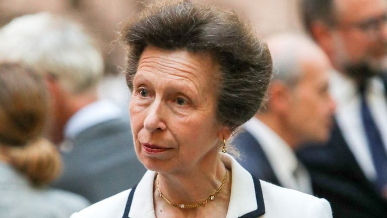 Princess Anne's overseas tour has received praise, seen here attending an event celebrating 200 years of Henry Poole banking with Coutts