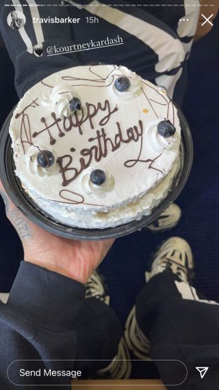 Travis Barker's birthday cake
