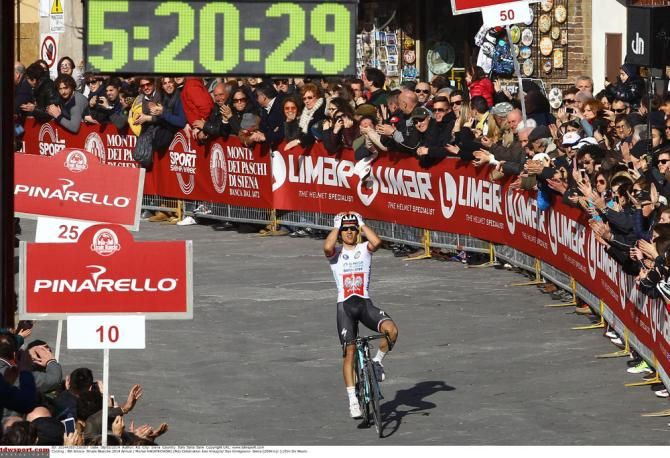 Michal Kwiatkowski (Omega Pharma-QuickStep) wins the 2014 edition of Strade Bianche