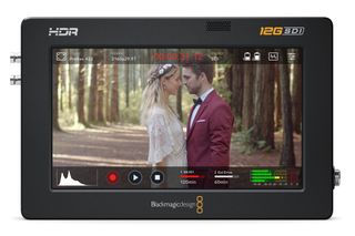 on-camera monitor: Blackmagic Video Assist 5” 12G HDR