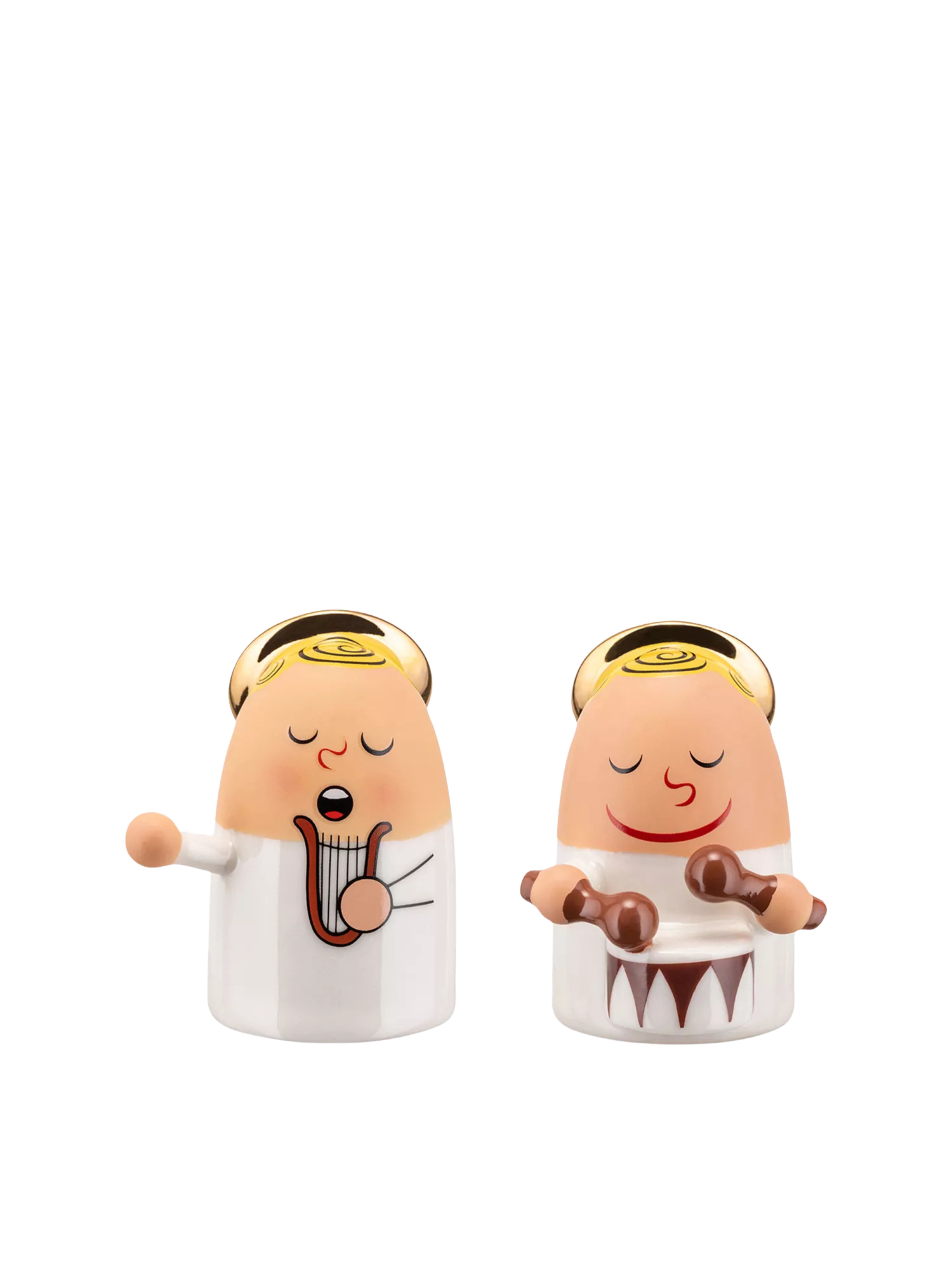 Angels Band Porcelain Figurines Set of Two