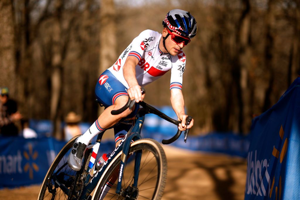 FAYETTEVILLE ARKANSAS JANUARY 30 Thomas Pidcock of The United Kingdom competes during the 73rd UCI CycloCross World Championships Fayetteville 2022 Mens Elite Fayetteville2022 on January 30 2022 in Fayetteville Arkansas Photo by Chris GraythenGetty Images