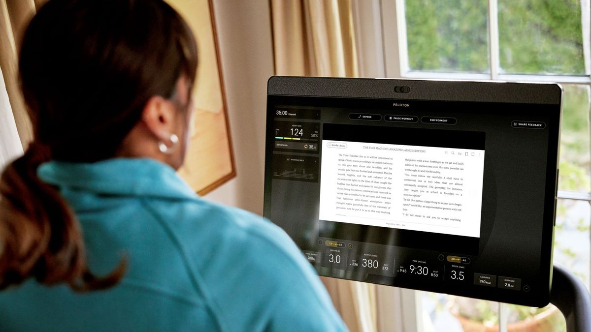 Forget watching TV at the gym – Peloton now connects to your Kindle library