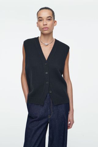 Knitted Cashmere-Blend Vest