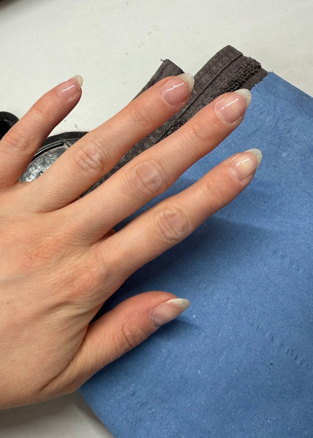 Lucy's nails after IBX application