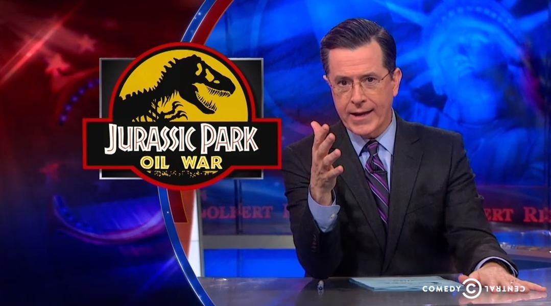 Stephen Colbert makes analyzing the pros and cons of cheap gas surprisingly entertaining