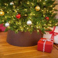 Basketweave Christmas tree collar, $39.97, Amazon