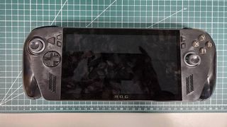 Leaked Asus ROG Ally 2 on measuring mat