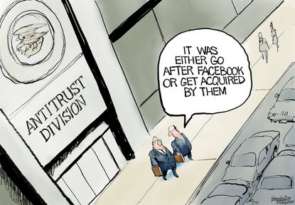 Editorial Cartoon U.S. Facebook antitrust