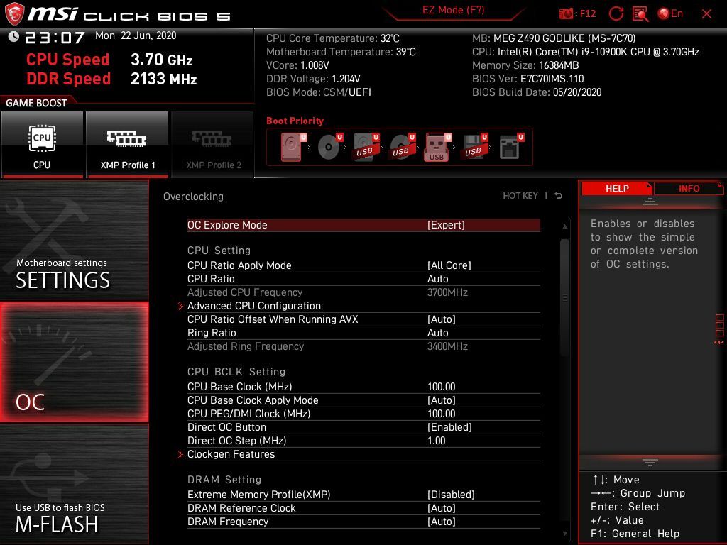 MSI MEG Z490 Godlike