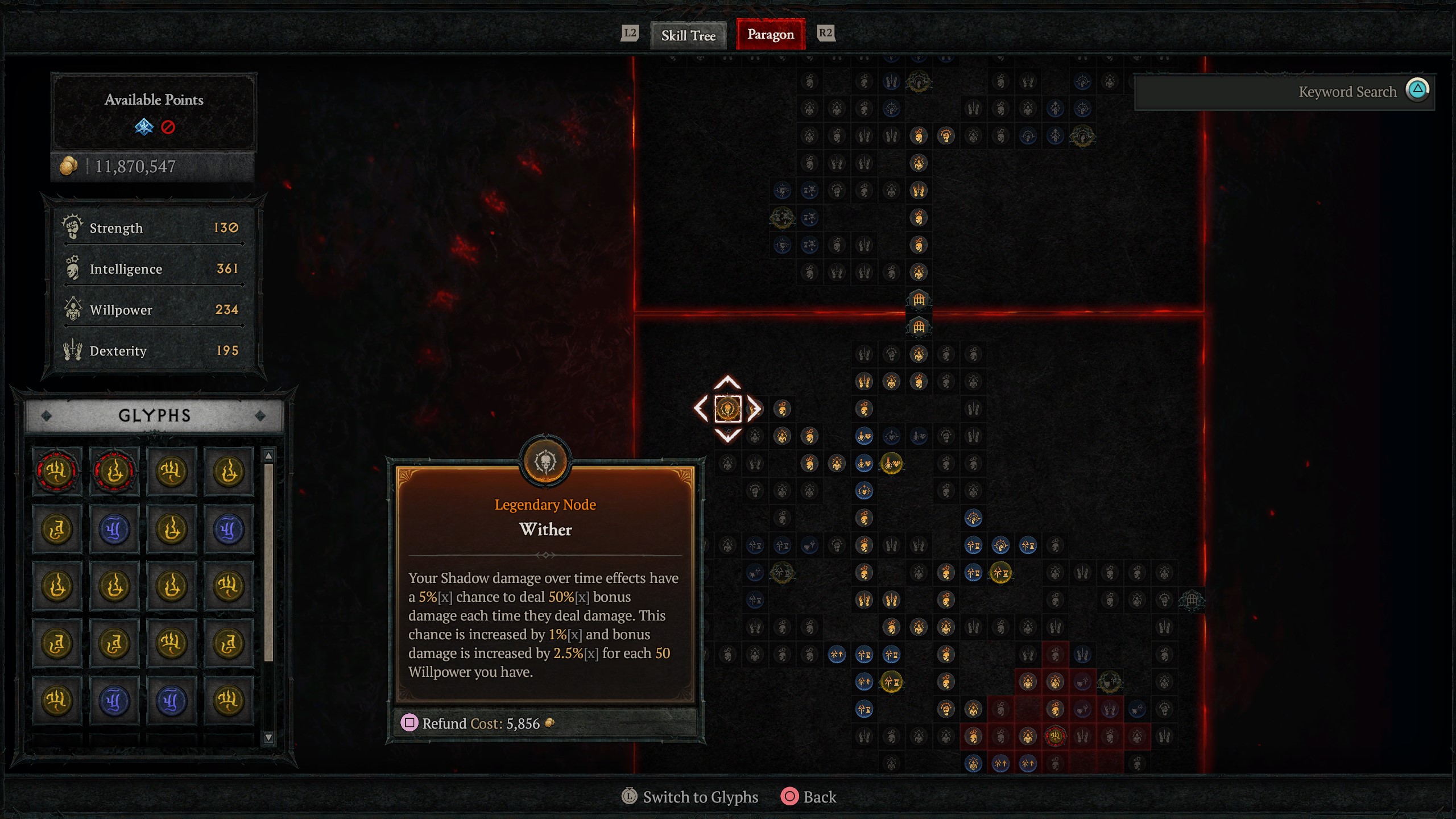 Diablo 4 Paragon Board legendary node