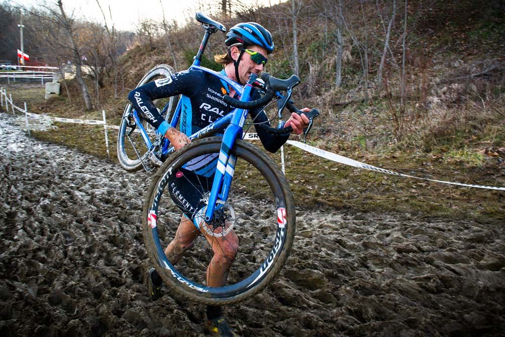 Jamie Driscoll (Raleigh Clement) makes his was through a mud bath before the run up to Mt. Krumpit