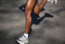 A runner's lower leg