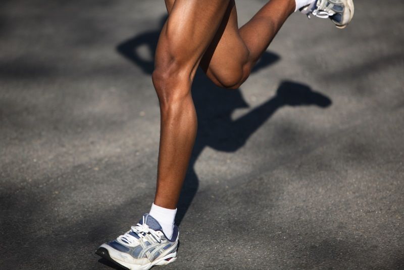 A runner&#039;s lower leg