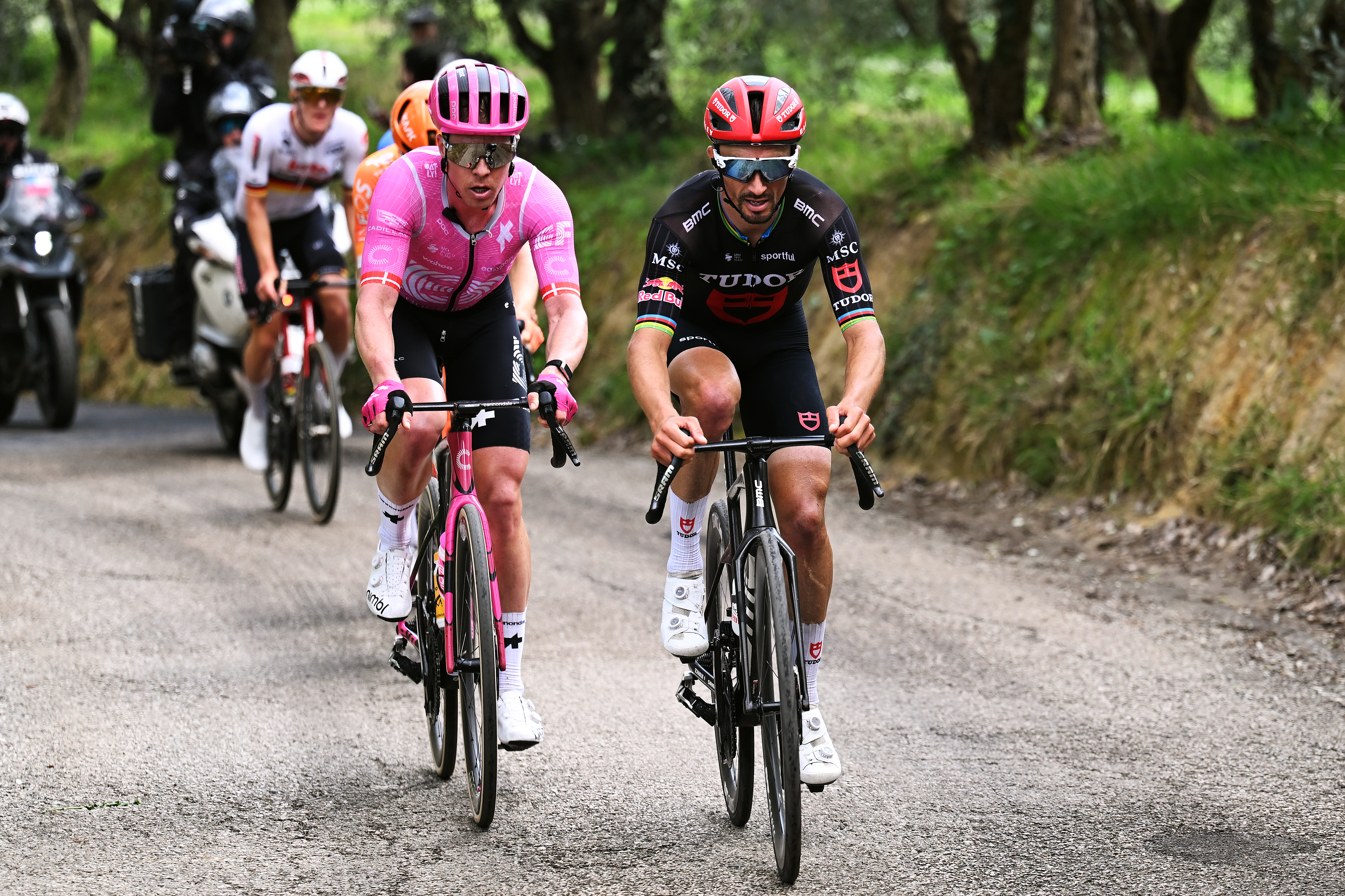 Alaphilippe and Valgren stage 5 Tirreno-Adriatico 2026