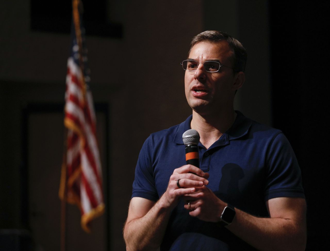 Justin Amash at a town hall