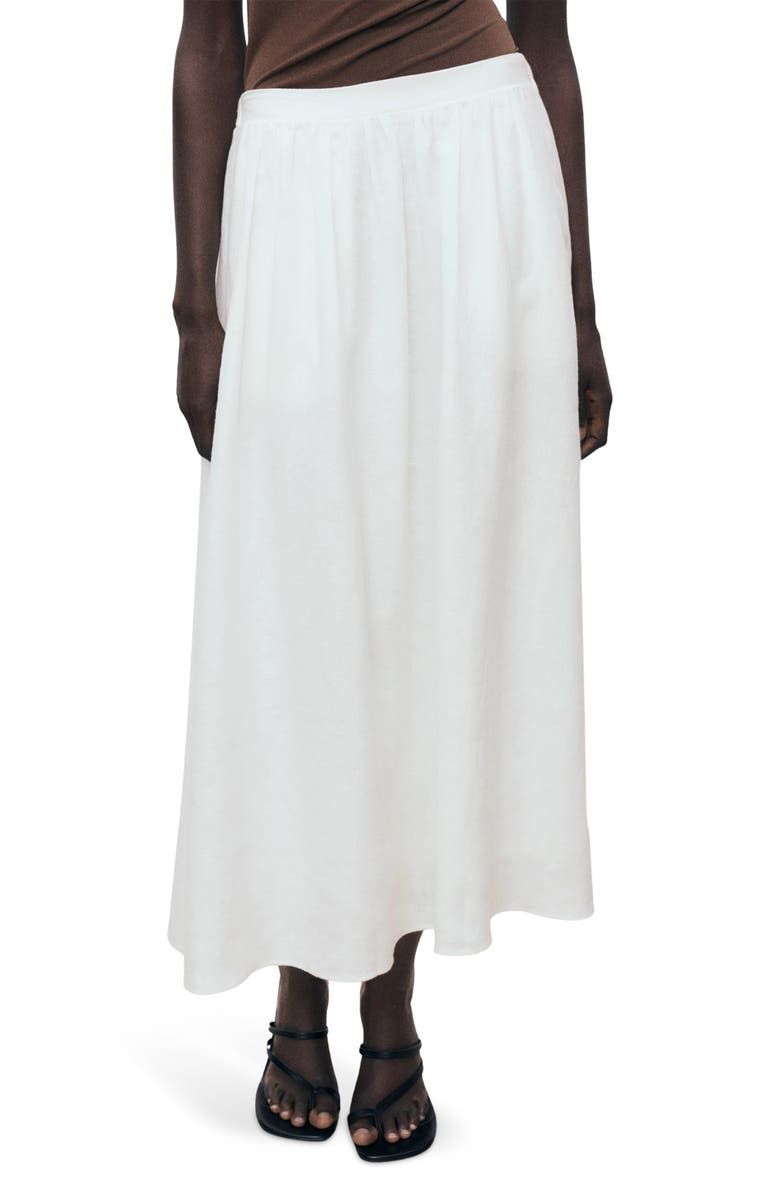 A-Line Linen Skirt