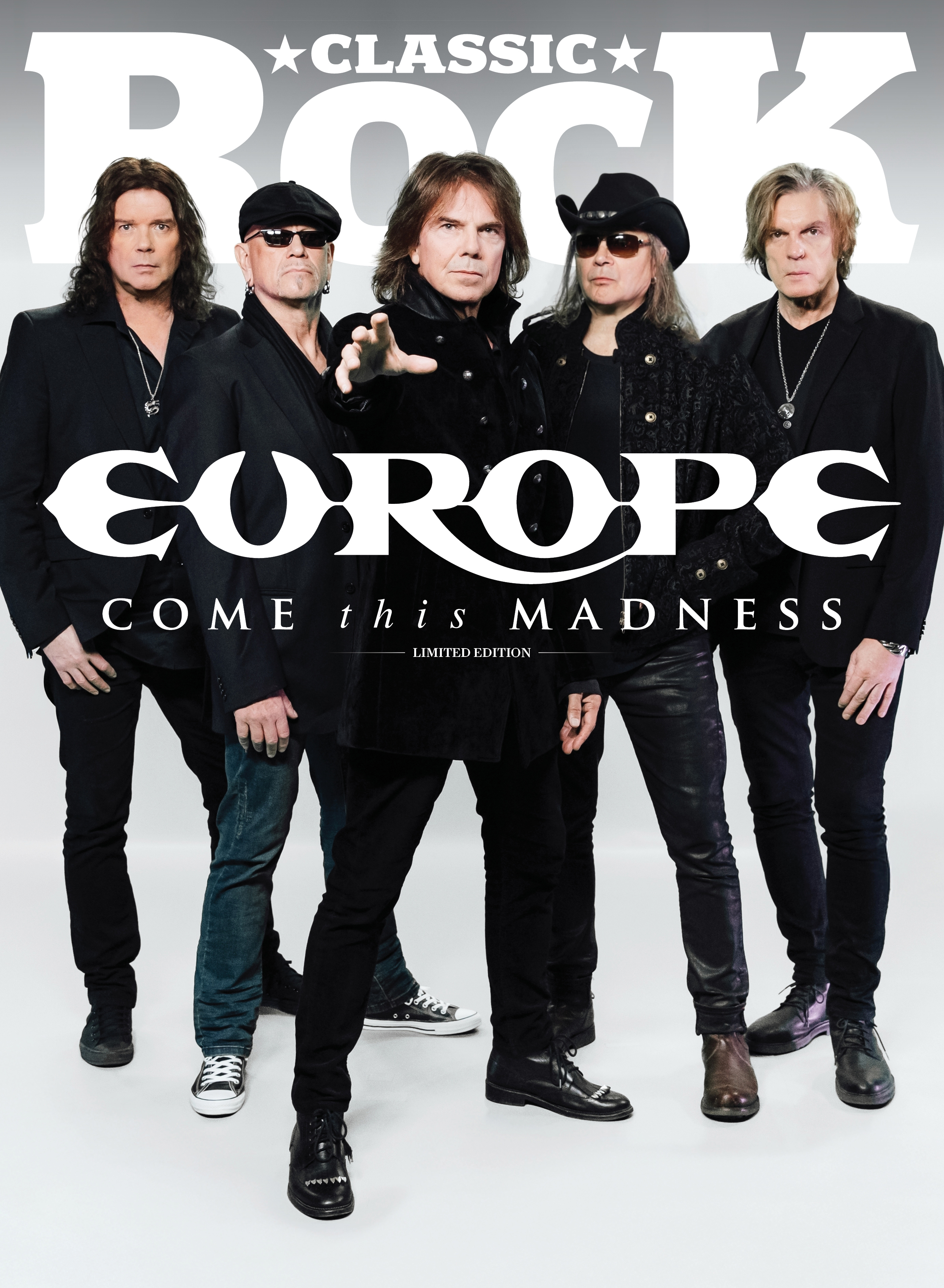 Europe on the cover of Classic Rock Magazine