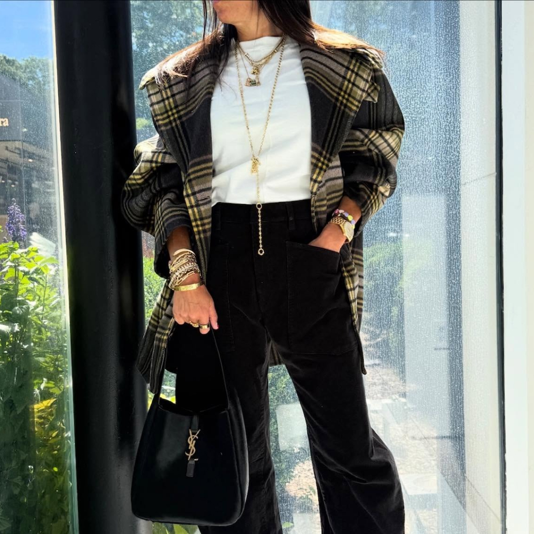 Marci Hirschleifer wearing fall outfits