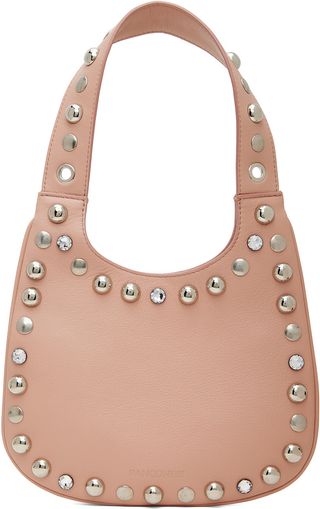 Pink Small Diamanti Saddle Bag