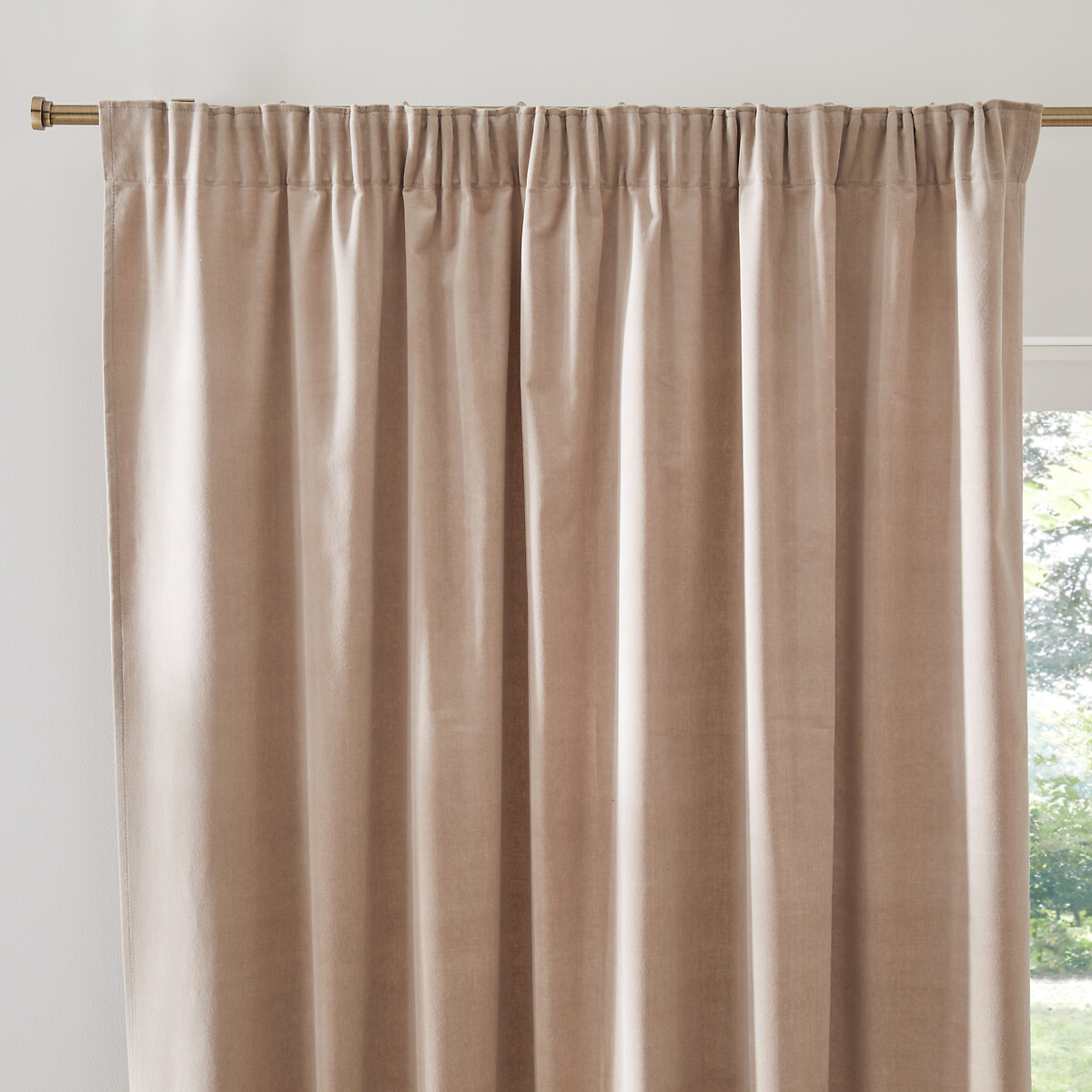La Redoute, Velvet Gathered Braid Velvet Curtain