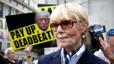 E. Jean Carroll outside court during Donald Trump's appeal of her defamation win