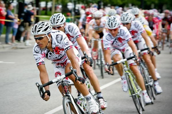Victor Hugo Pena (Rock Racing) sitting on the front for the team.