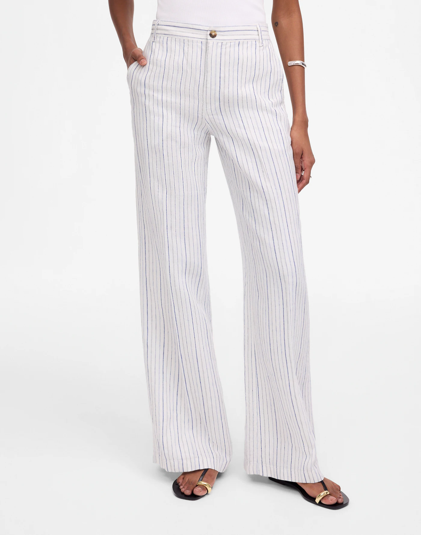MW, The Zoe Relaxed Wide Pant in 100% Linen