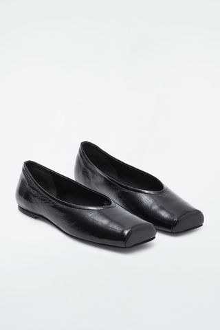 Square-Toe Ballet Flats