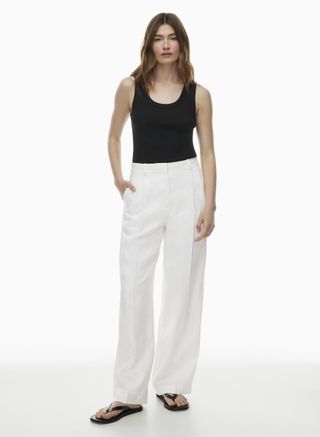 Babaton, Pleated Linen Pant