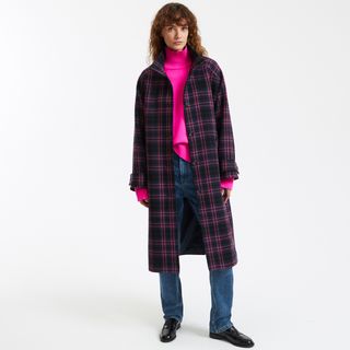 Checked Winter Maxi Coat