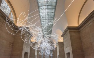 The neon installation fills the Duveen Galleries at Tate Britain