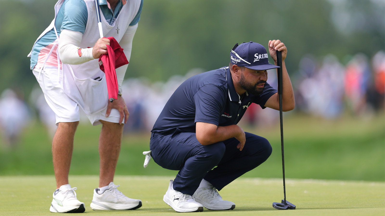 J.J. Spaun using his L.A.B. Golf DF3