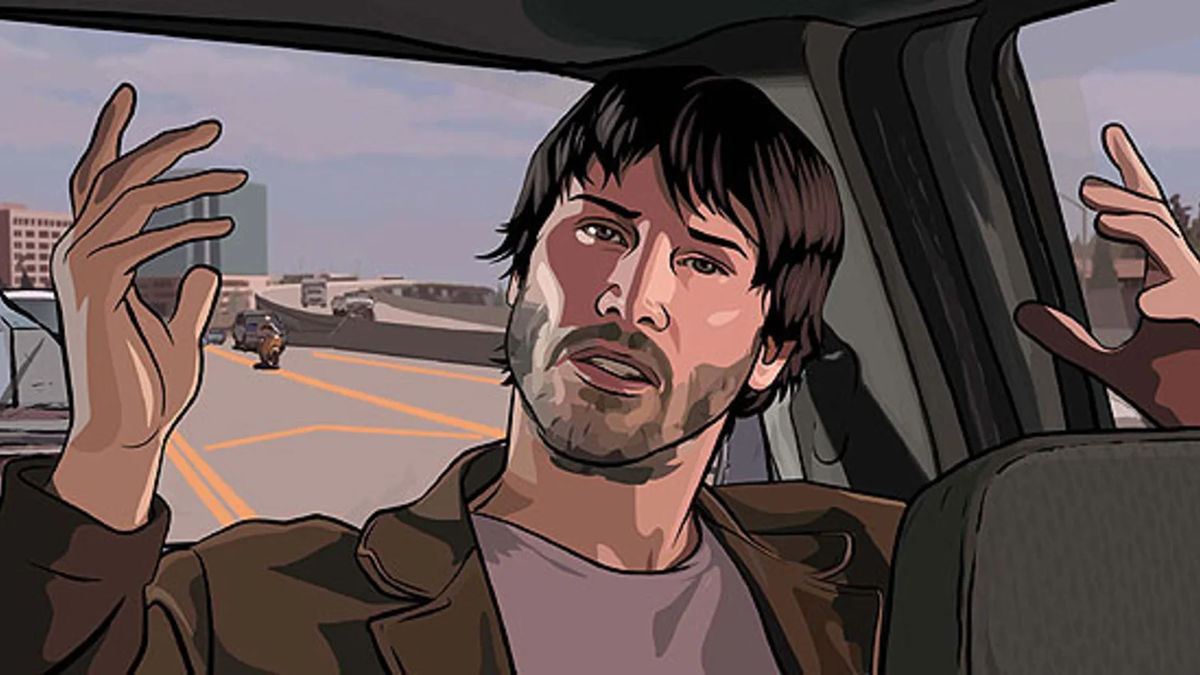 Keanu Reeves in A Scanner Darkly