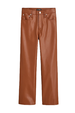 J.Crew Slim Wide-Leg Pant in Faux Leather