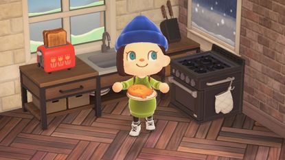 Making Roost Sablé cookies in Animal Crossing New Horizons