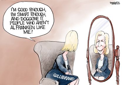 Political Cartoon U.S. Kirsten Gillibrand Al Franken 2020