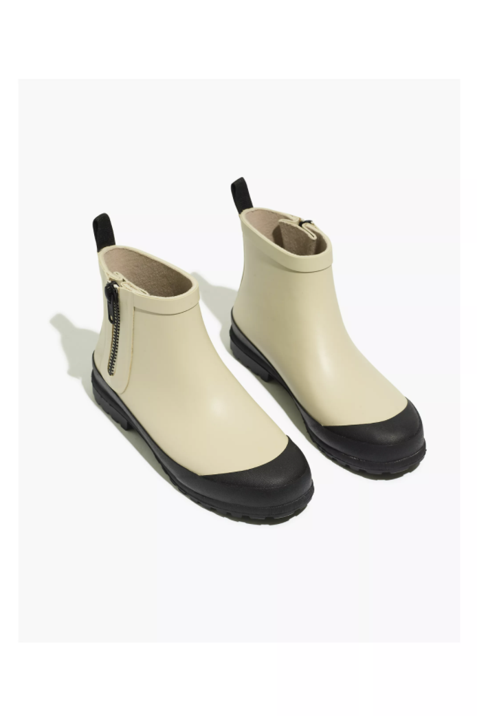Madewell The Zip-Up Lugsole Rain Boot