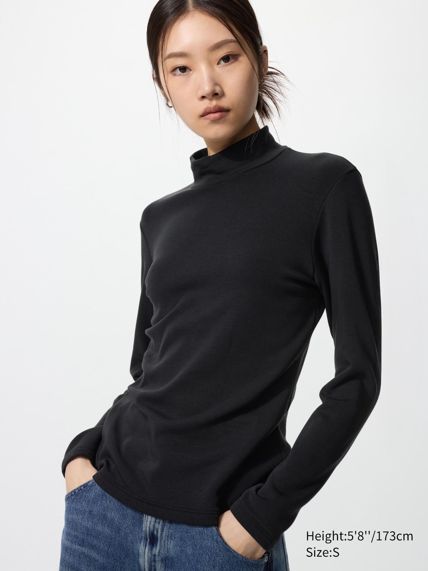 Heattech Ultra Warm High Neck T-Shirt (long Sleeve)