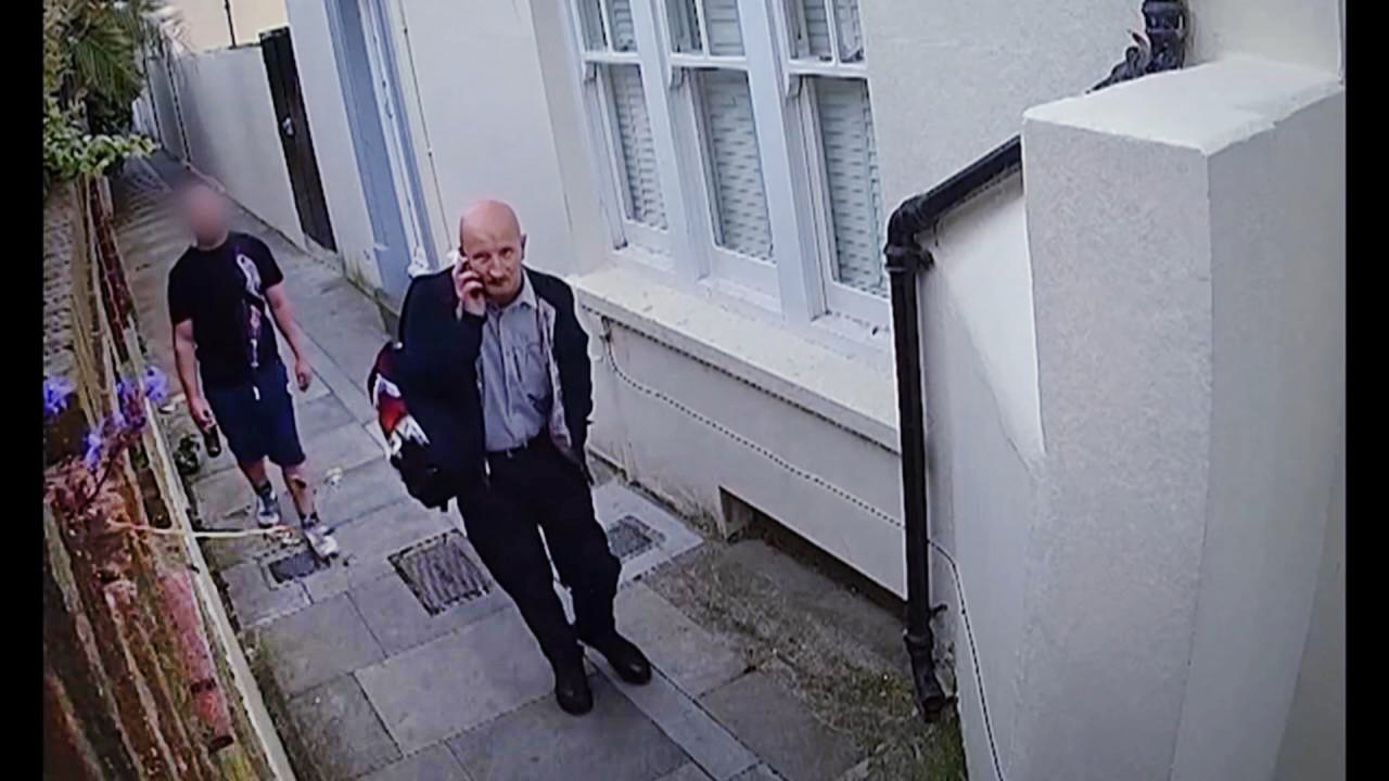 TV tonight Steve Bouquet captured on CCTV