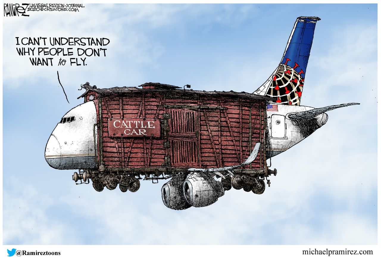 Editorial Cartoon U.S. airlines coronavirus