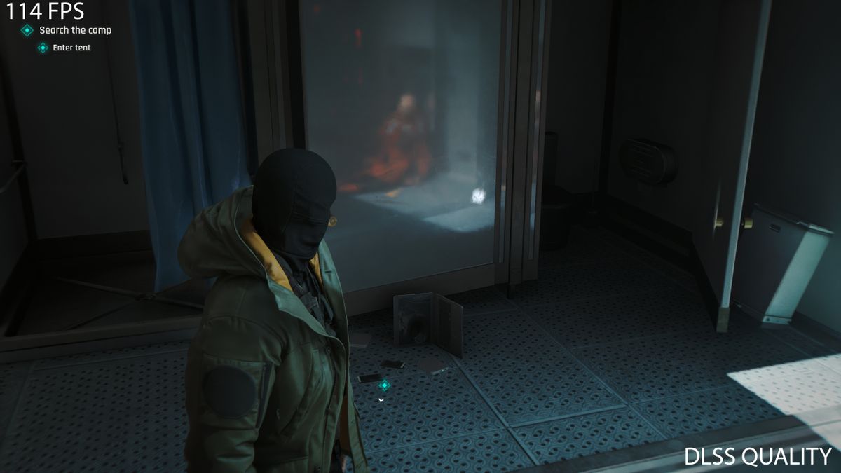 Screenshot of the game 007 First Light running on an Nvidia GeForce graphics card