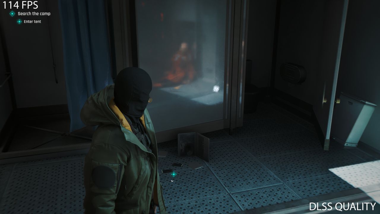 Screenshot of the game 007 First Light running on an Nvidia GeForce graphics card