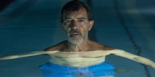 Pain and Glory Antonio Banderas swimming alone