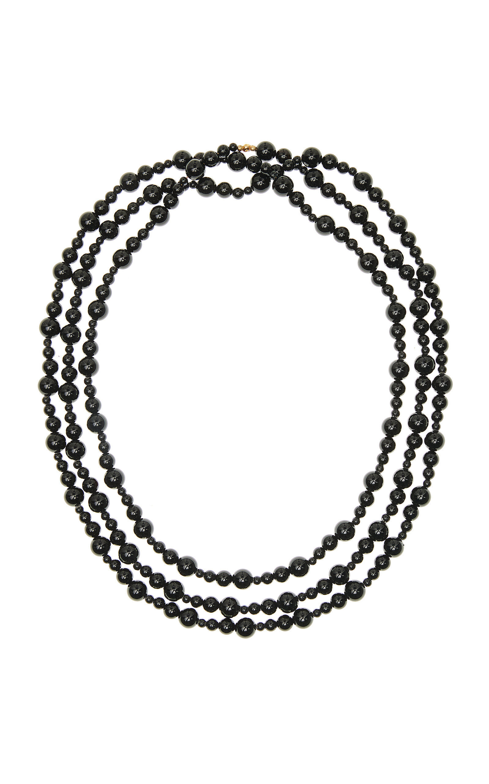 Veda Onyx Beaded Necklace