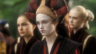 Keira Knightley's Sabe disguised as Amidala in Naboo forest
