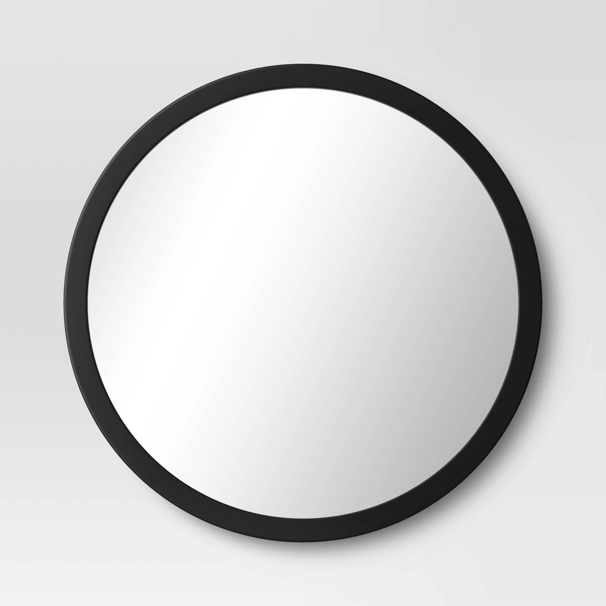 20u0026#34; Round Wall Mirror Black - Room Essentialsu0026#8482;