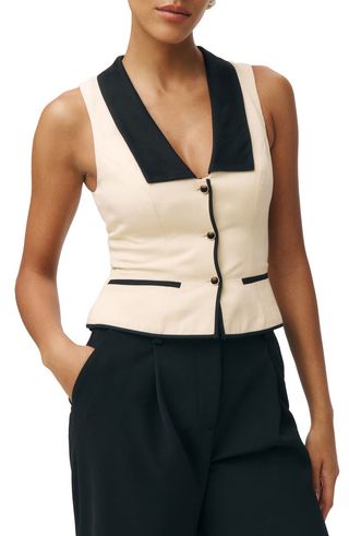 Reformation Reba Twill Waistcoat