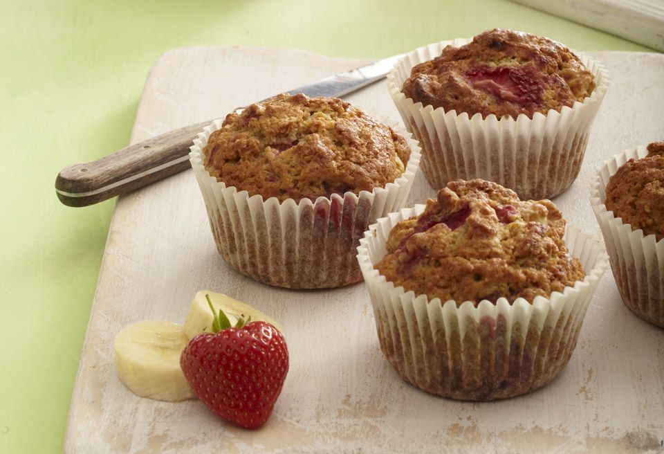 Strawberry &amp; Banana muffin 