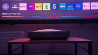 Hisense PX4 Pro projecting in viewing room